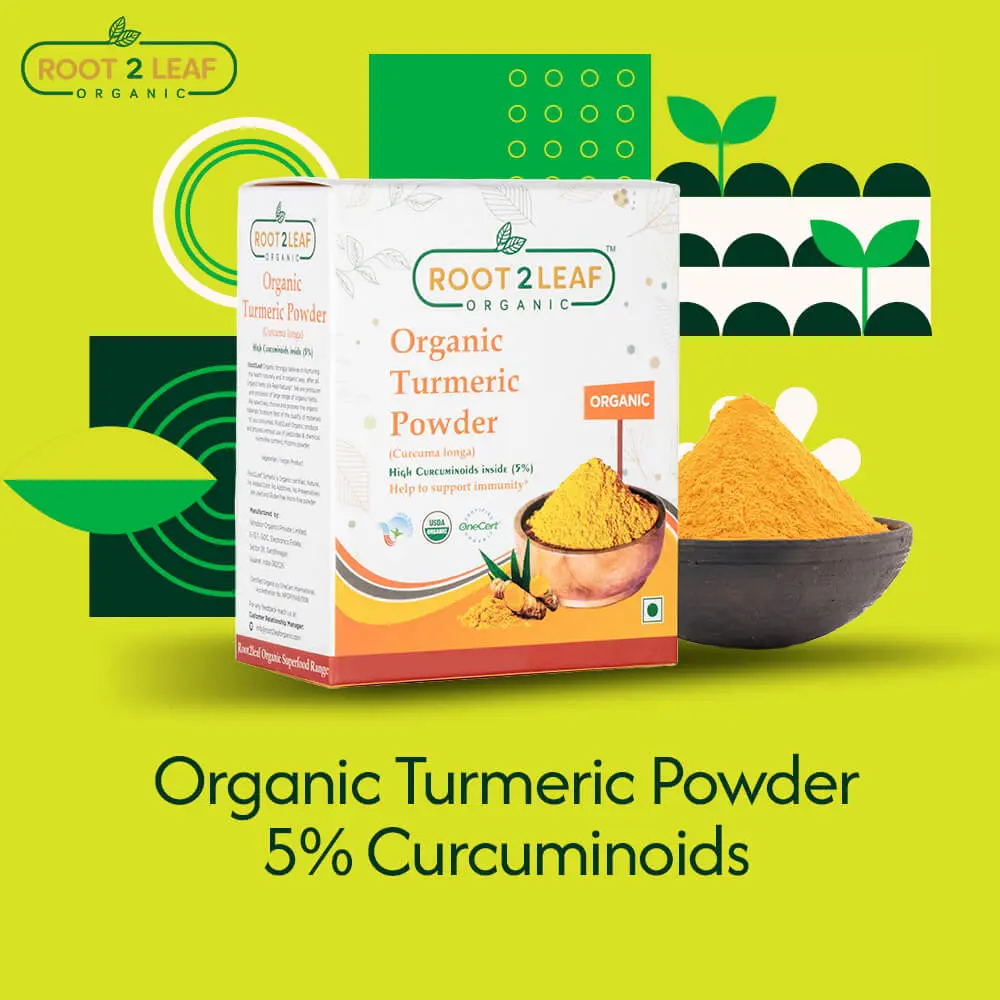 Organic Turmeric Powder 5% Curcuminoids 100g