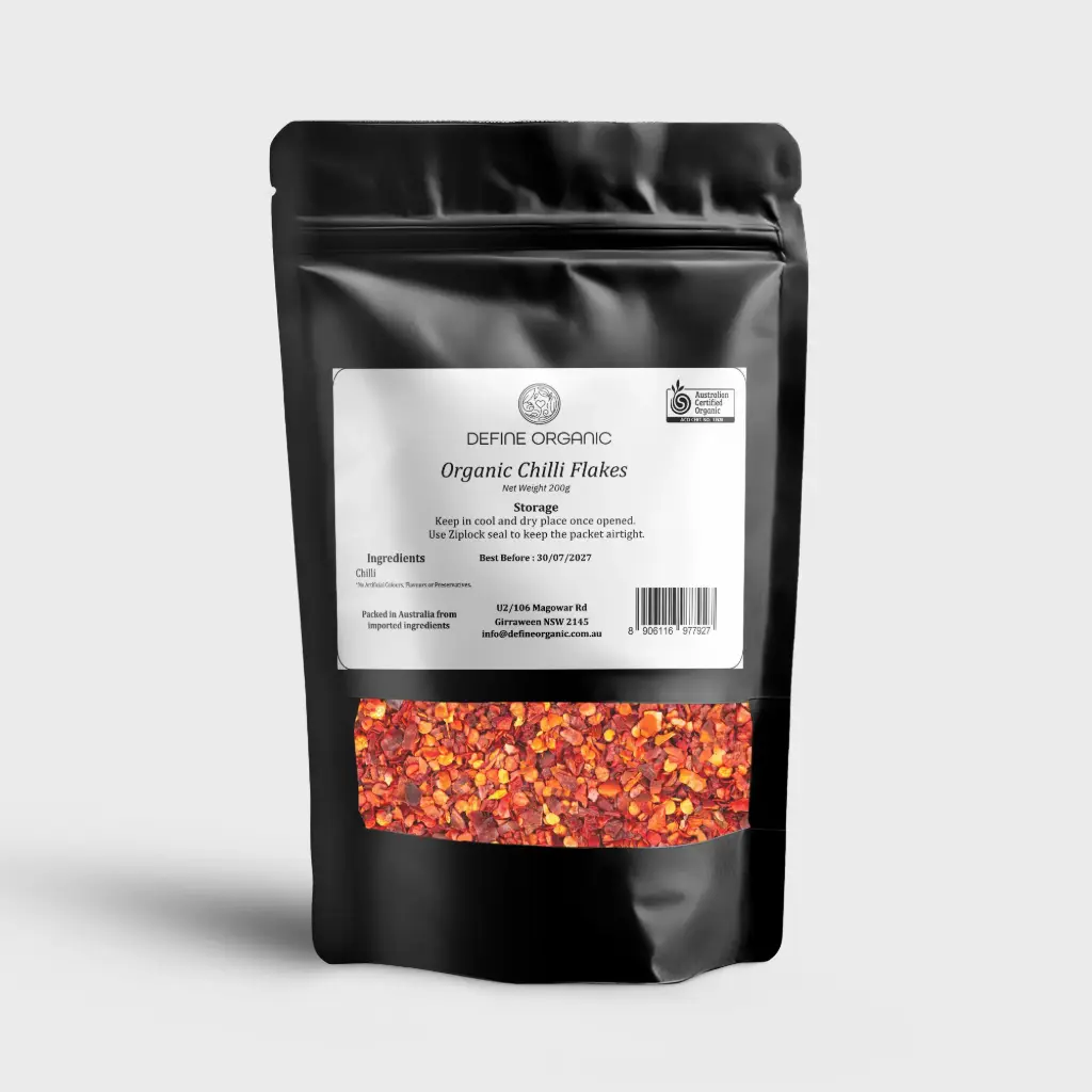 Organic Chilli Flakes 200g