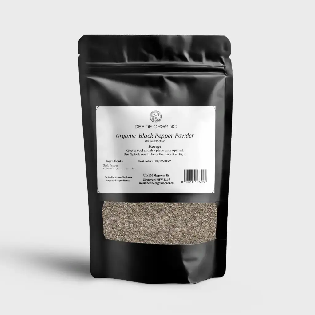 Organic Black Pepper Powder 200g