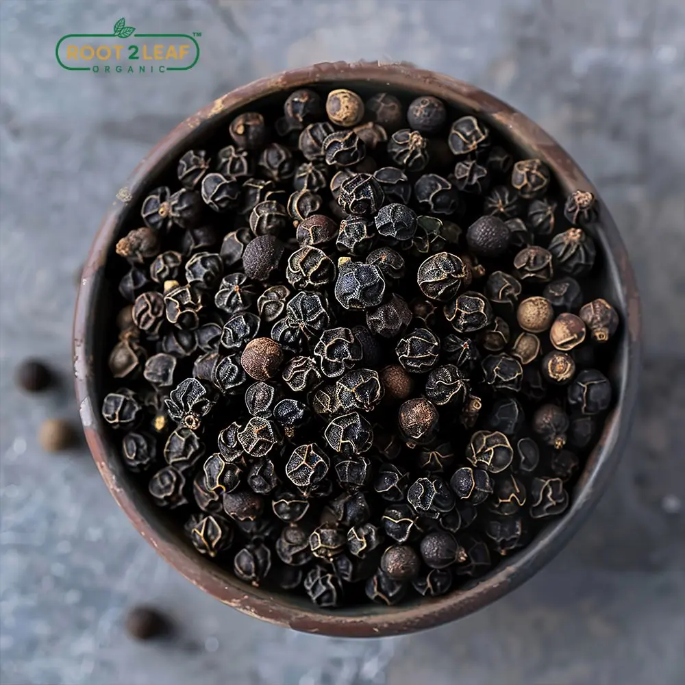 Organic Black Pepper Whole 1kg