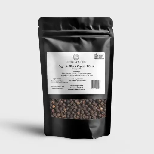 Organic Black Pepper 250g
